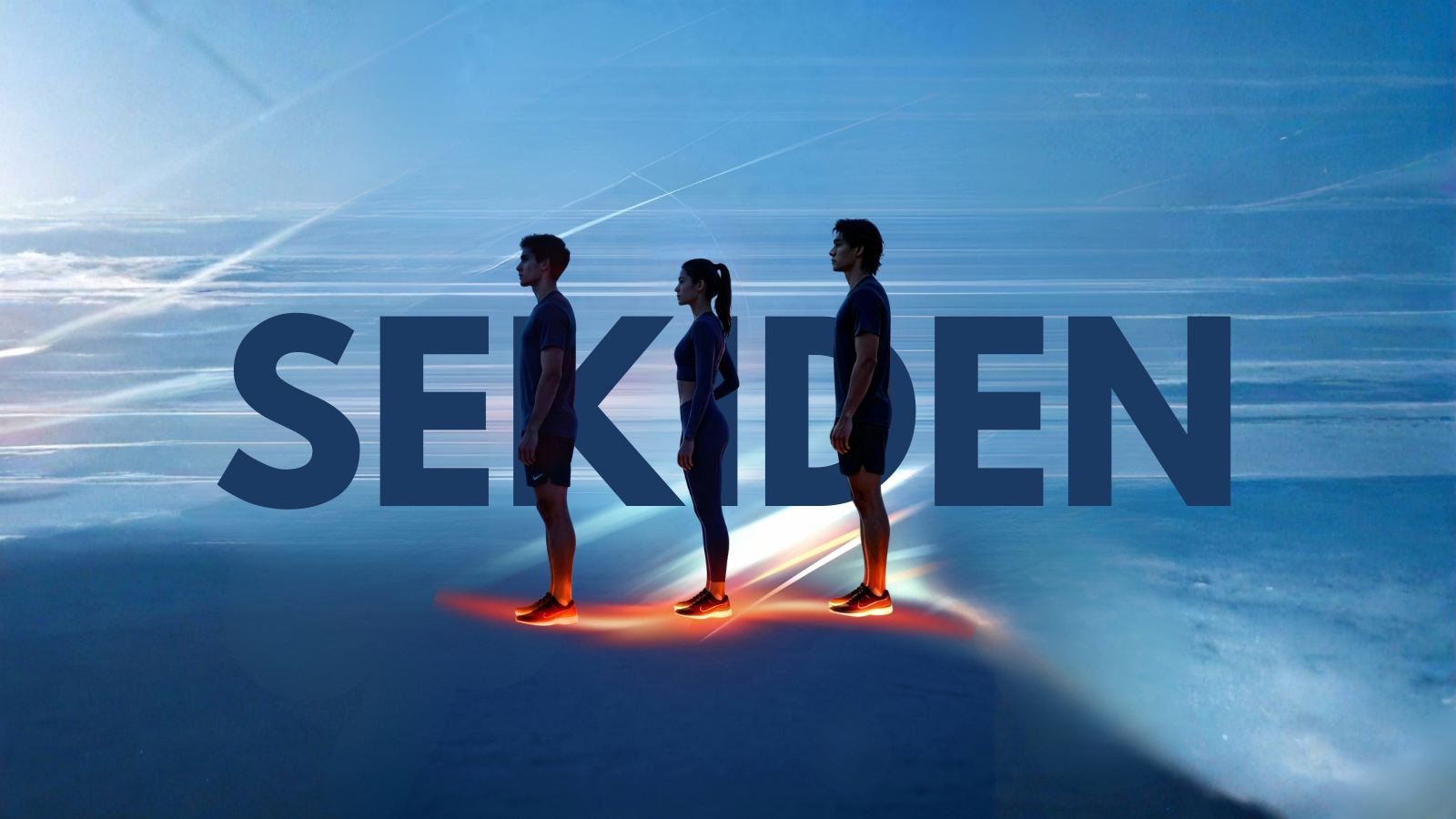SEKIDEN — three runners in line